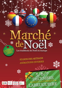 AFFICHE marché de noël Labruguière 2014